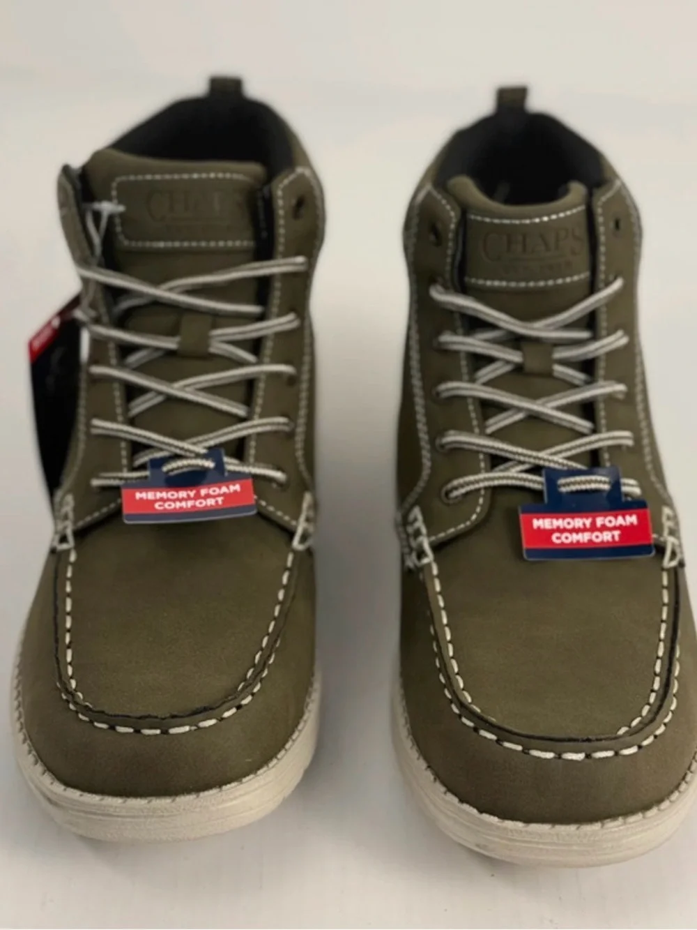 Chaps Olive Green Chukka Boots with Cream Sole
